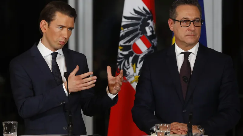 Sebastian Kurz a Heinz-Christian Strache
