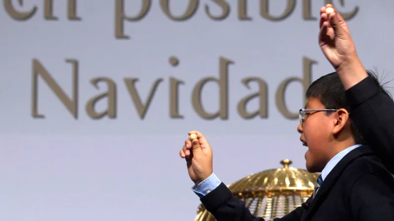 Losování španělské loterie El Gordo