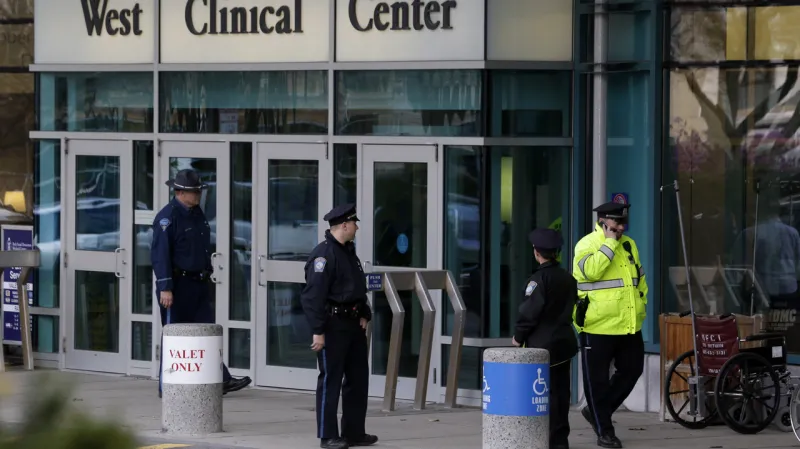 Klinika, kde leží zraněný Džochar Carnajev