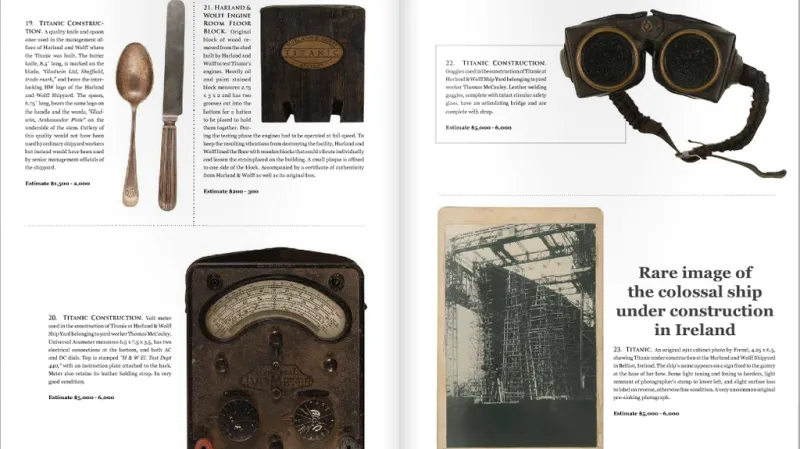 Artefakty z Titaniku jdou do dražby