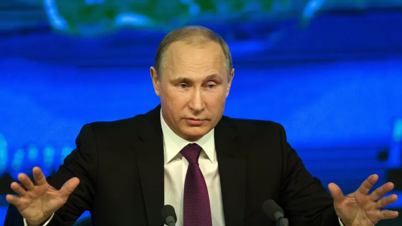 Vladimir Putin na výroční tiskové konferenci