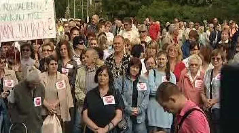 Demonstrace proti reformám ve zdravotníctví