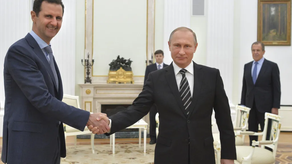 Bašár Asad a Vadimir Putin v Moskvě