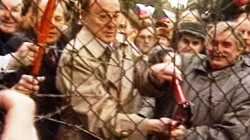 Hans-Dietrich Genscher a Jiří Dienstbier