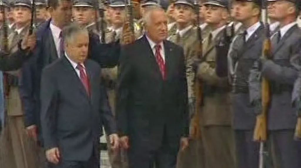 Prezidenti Klaus a Kaczyńsky