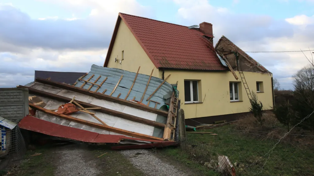 Následky bouře na západě Polska