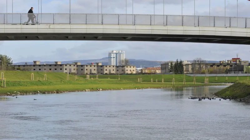 Protipovodňová stavba v Olomouci