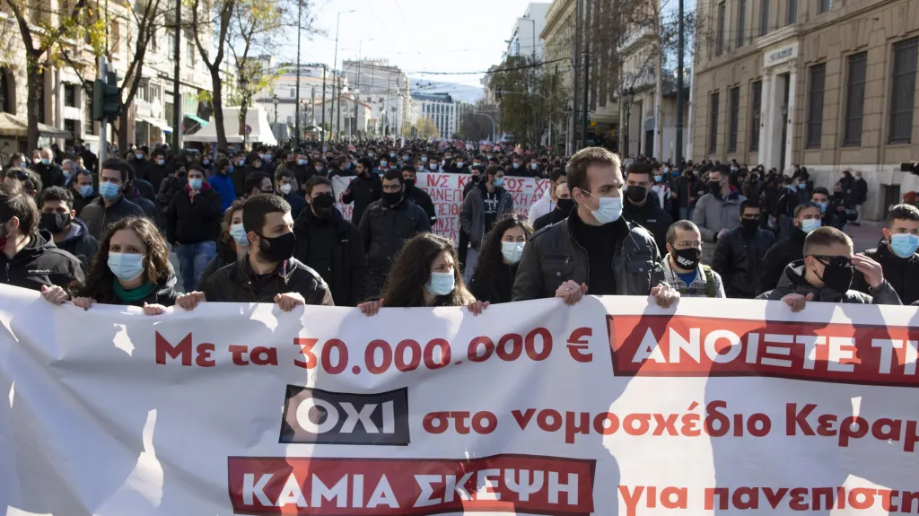 Protest v Aténách