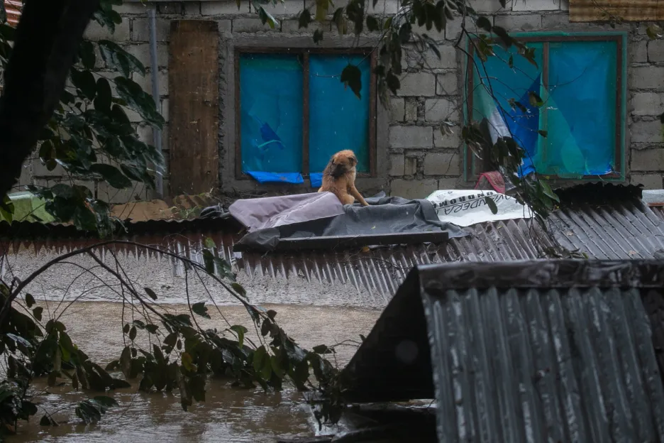 Tajfun Vamco zasáhl Filipíny. Nevyhnul se ani hlavnímu městu Manila