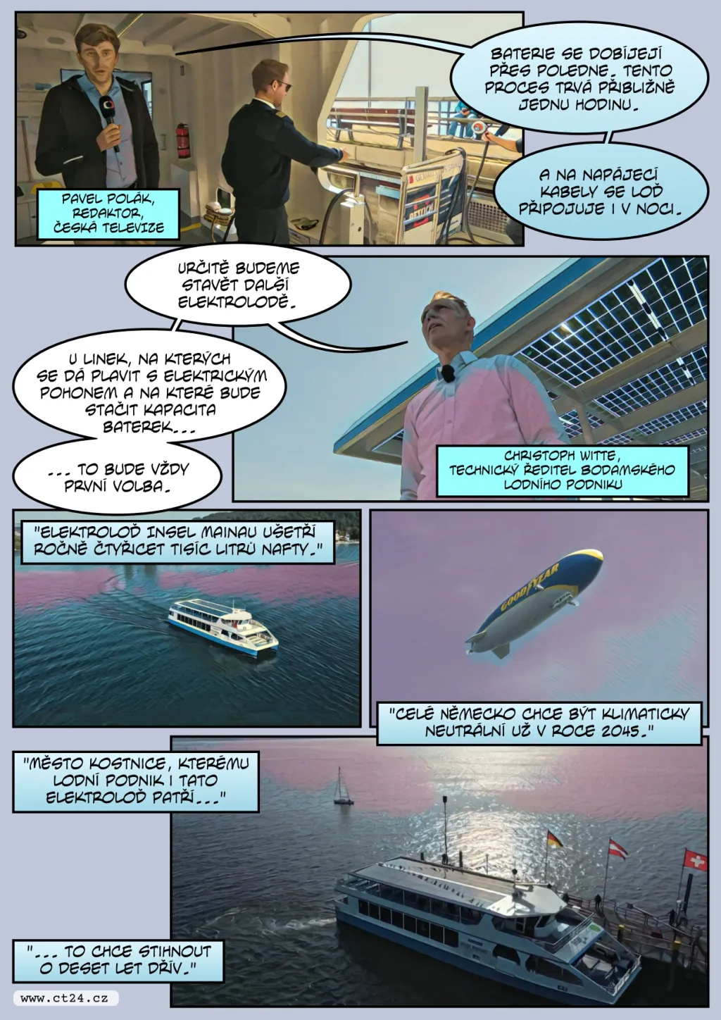 Loď brázdí vody jen za pomoci Slunce