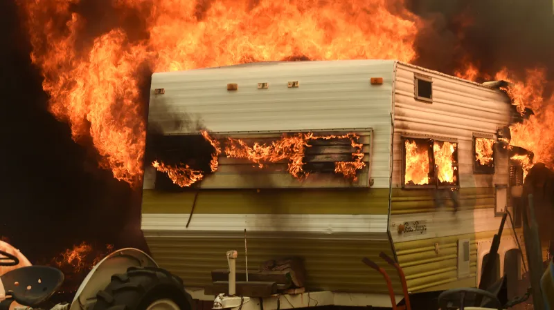 Požár v Kalifornii