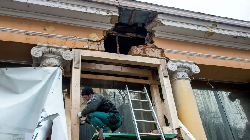 Hadí lázně při zabezpečovacích pracích v lednu 2019