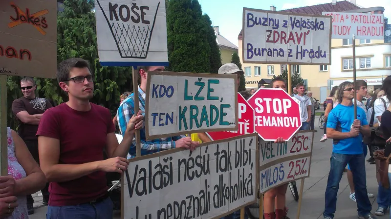 Protest proti Zemanovi