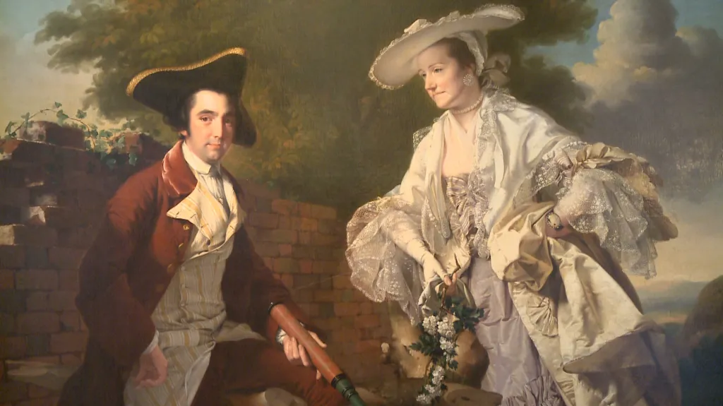 Joseph Wright of Derby / Perez Burdett a jeho žena Hannah