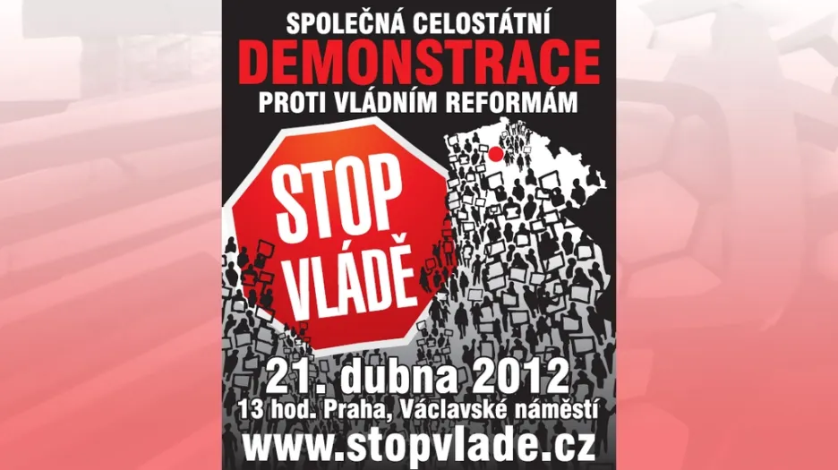 Leták platformy Stop vládě