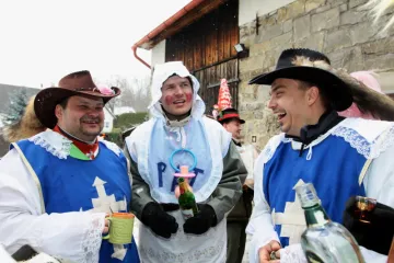 Masopustní průvod v Boubské u Vimperka