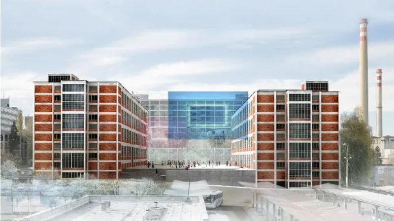 Vizualizace Krajského kulturního a vzdělávacího centra ve Zlíně