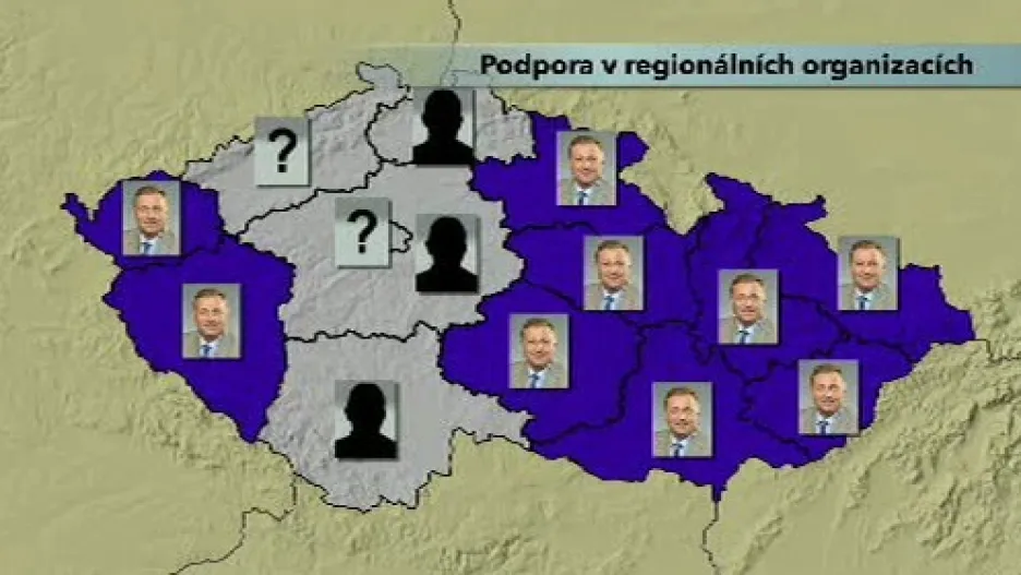 Regionální sdružení o volbě šéfa ODS