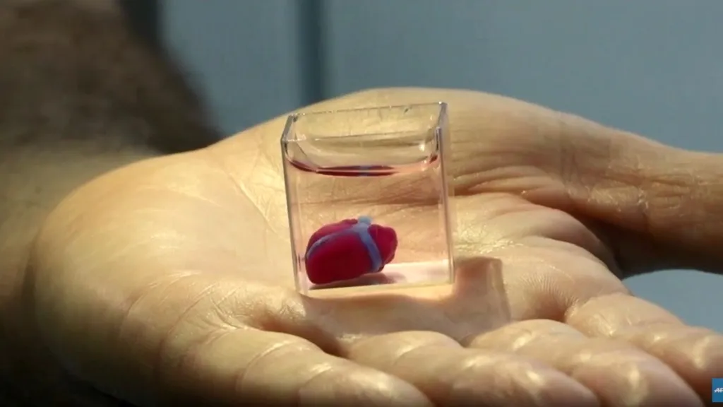 Srdce vytištěné pomocí 3D tiskárny