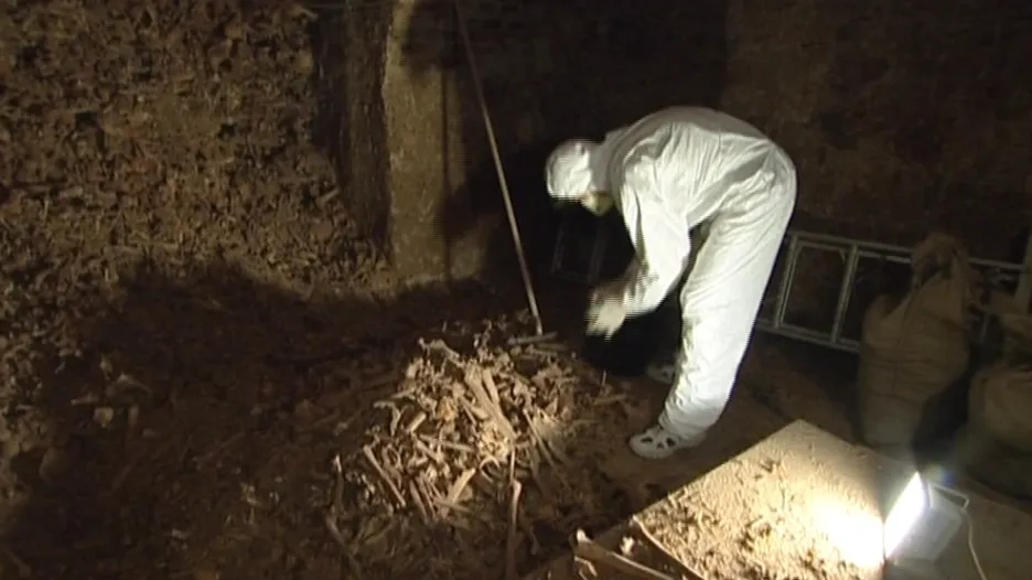 Odborný převoz kosterního materiálu do katakomb na Kraví horu