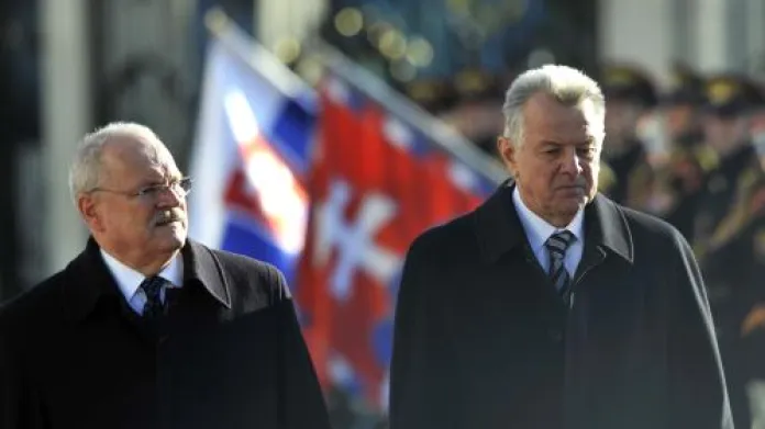 Maďarský prezident Pál Schmitt na návštěvě Slovenska