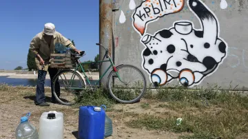 Severokrymský kanál na jaře 2014