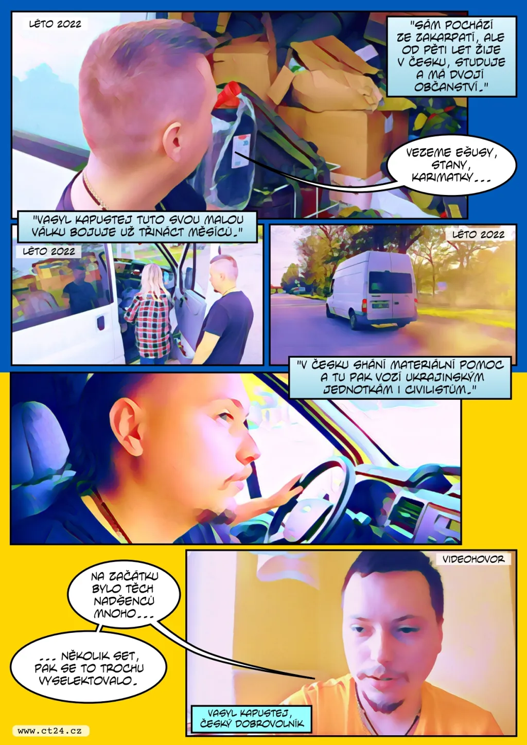 Čeští dobrovolníci pomáhají přímo na Ukrajině