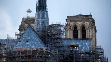 Pohled na katedrálu Notre-Dame (24. listopadu 2024)