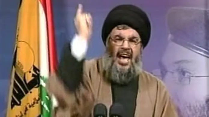 Vůdce libanonského šíitského hnutí Hizballáh, šajch Hasan Nasralláh