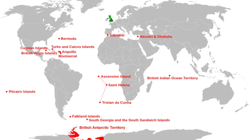 Britská území v roce 2020