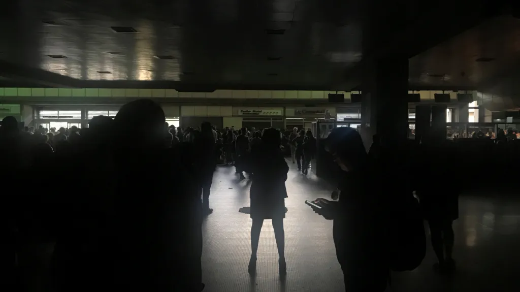 Výpadek elektřiny na letišti ve Venezuele