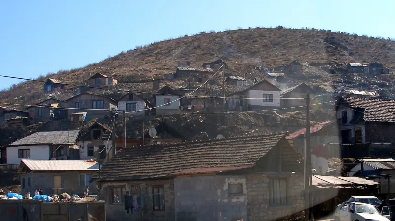 Romská osada u východoslovenské Richnavy