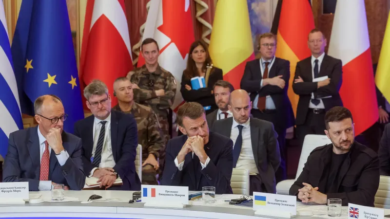 Setkání vrcholných politiků ze zemí takzvané koalice ochotných v Kyjevě