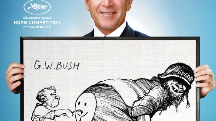 George W. Bush na karikatuře z filmu Caricaturistes