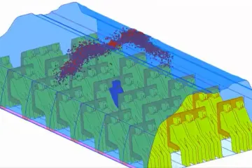Riziko nákazy koronavirem je v letadle vysoké, ukazuje vizualizace