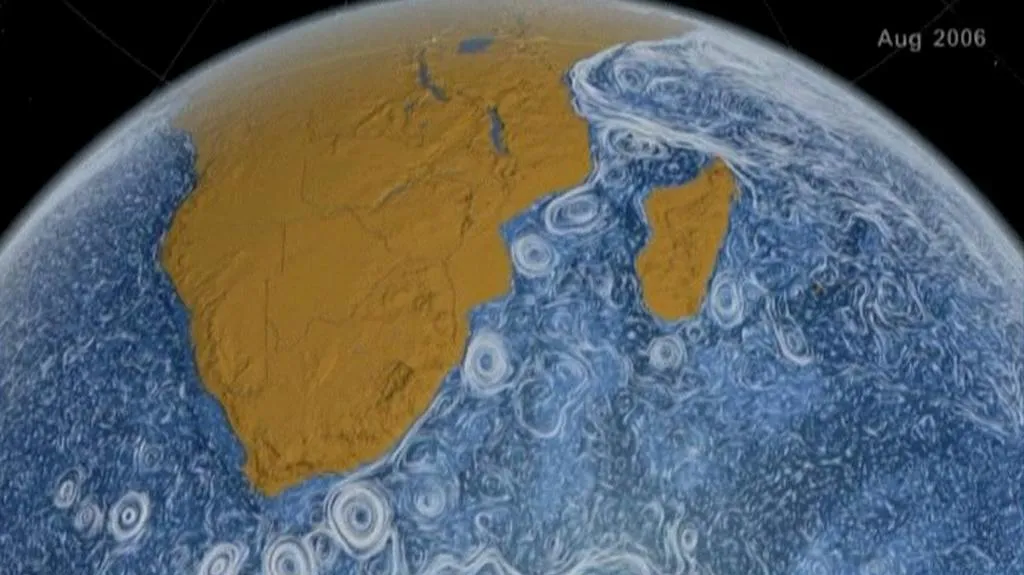 Animace NASA Perpetual Ocean