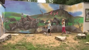 Galapágy v hodonínské zoo namaloval Petr Přikryl