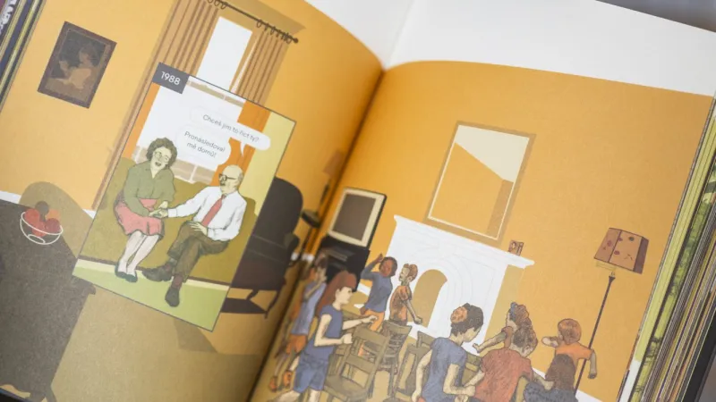 Z grafického románu Tady od Richarda McGuirea