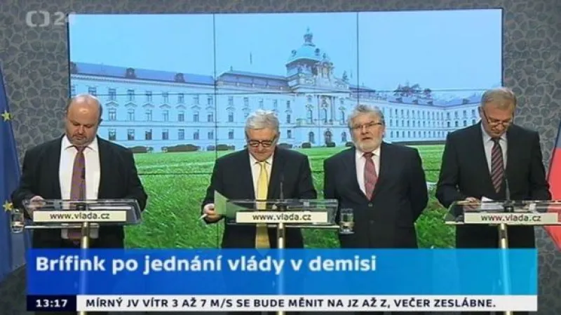 TK po jednání vlády