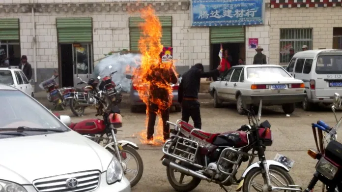 Hořící Tibeťané