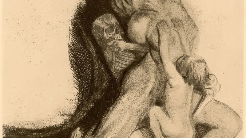 Käthe Kollwitzová, Smrt a žena, 1910