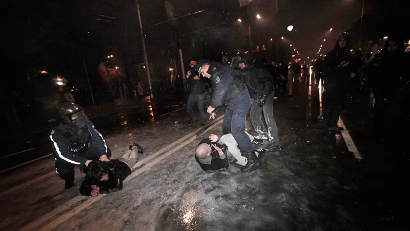 Bulharská policie zasahuje proti demonstrantům