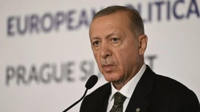 Turecký prezident Recep Tayyip Erdogan na summitu v Praze,  Autor: Kateřina Šulová,  Zdroj: ČTK