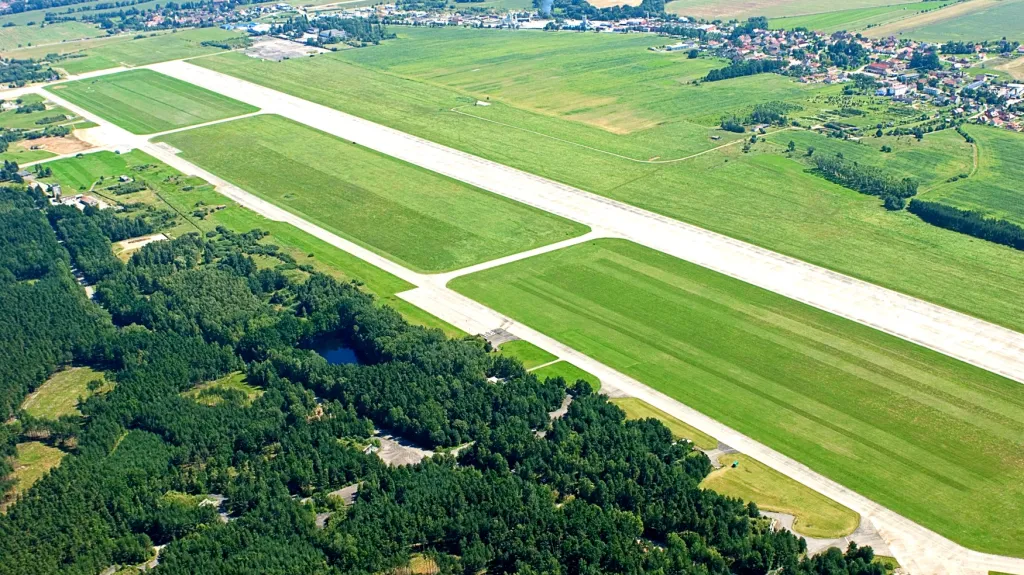 Letiště v Plané u Českých Budějovic (snímek z roku 2009)