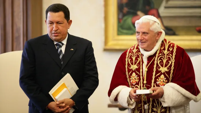 Hugo Chávez s Benediktem XVI.