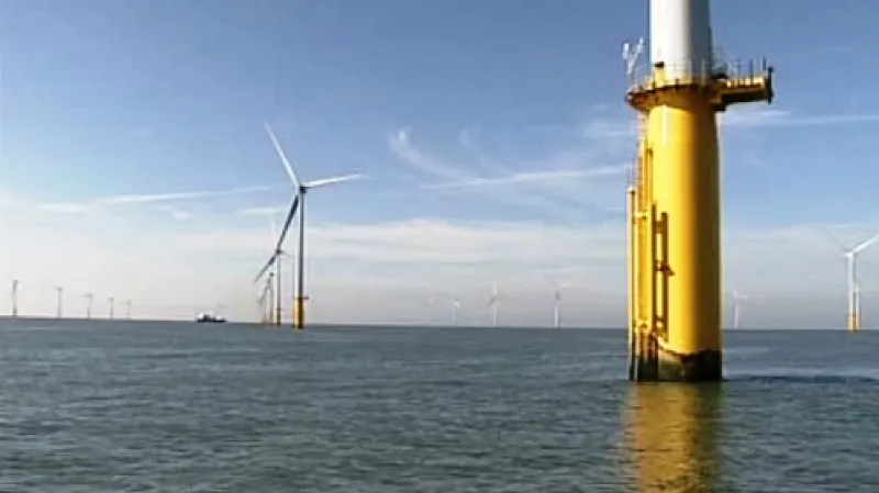 Britská větrná elektrárna Thanet