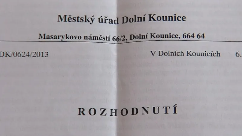 Úřad v Dolních Kounicích byl nominován na cenu Zavřeno
