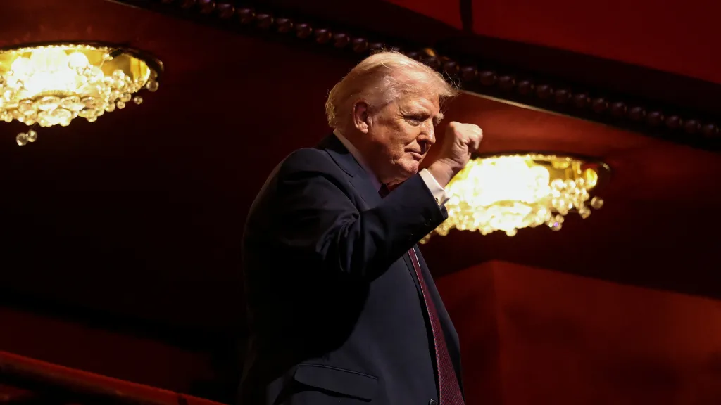 Americký prezident Donald Trump v Kennedyho centru (29. ledna 2026)