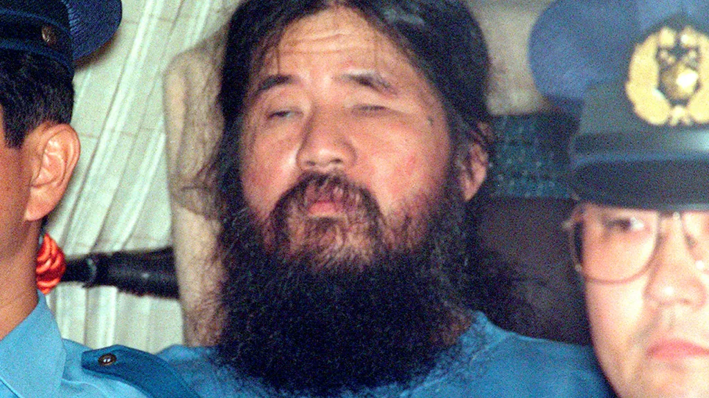 Šókó Asahara na smínku z roku 1995