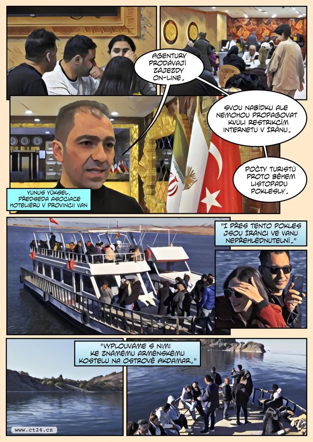 Íránští turisté jezdí za svobodnou atmosférou do tureckého Vanu